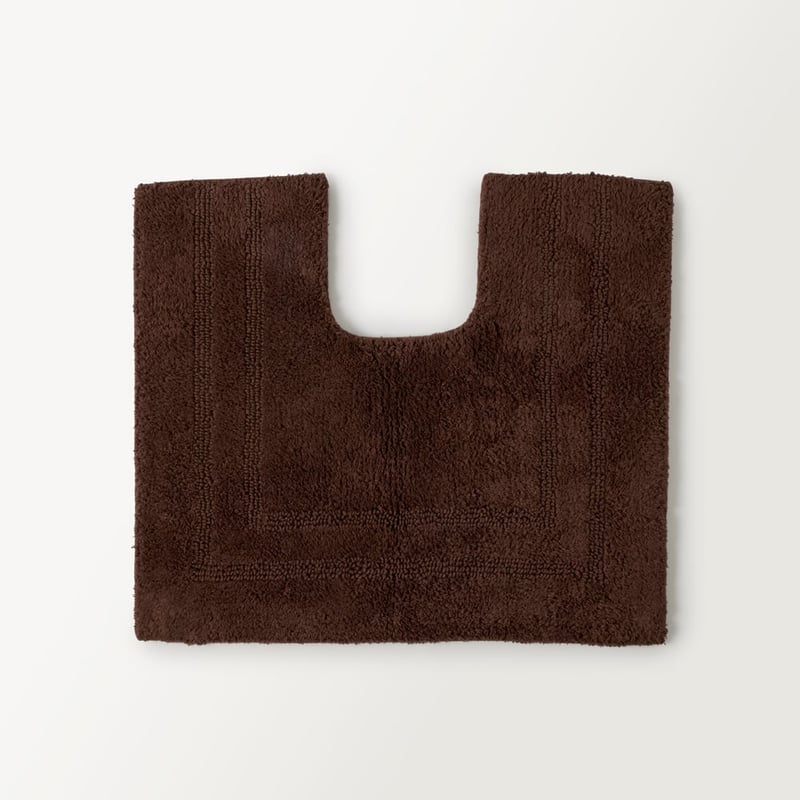 Regent Chocolate Reversible Cotton Contour Bath Mat