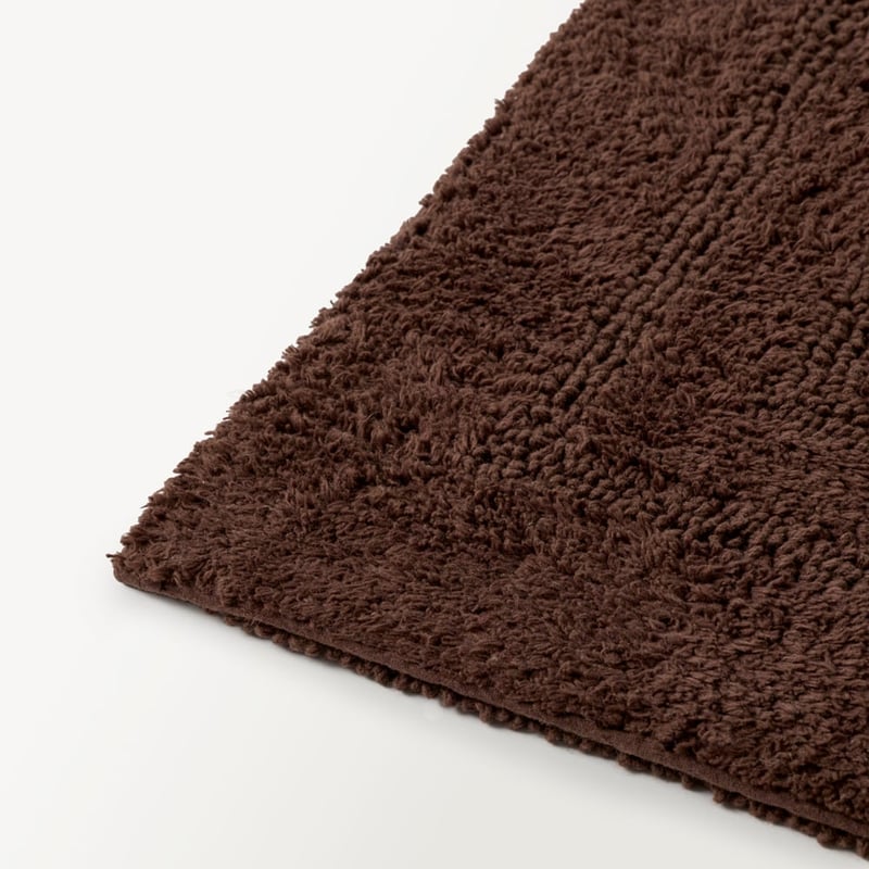 Regent Chocolate Reversible Cotton Contour Bath Mat