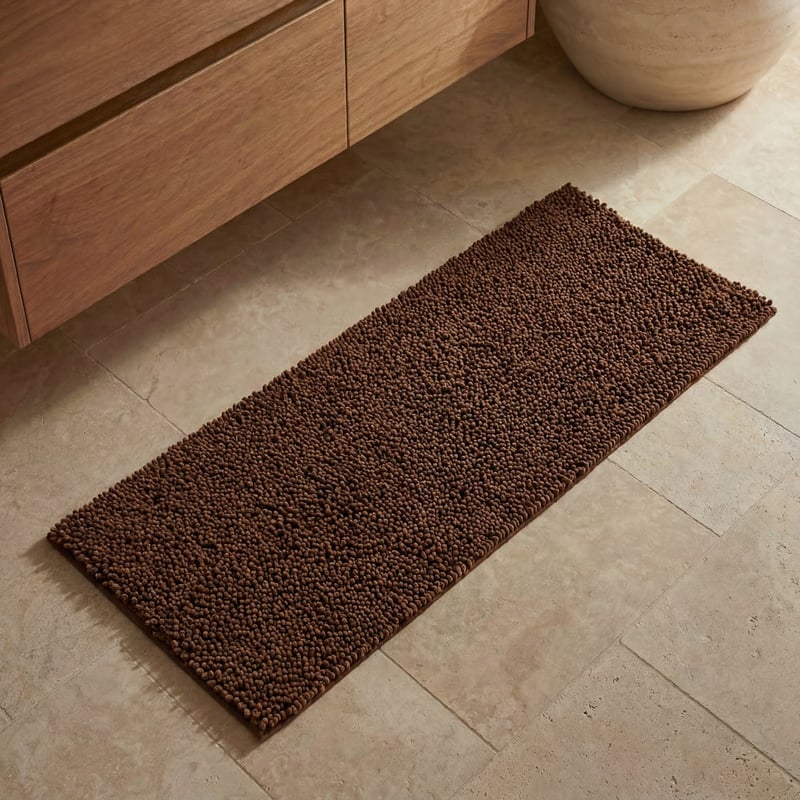 Microplush Truffle Bobble Bath Runner