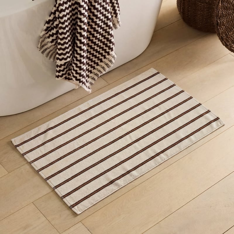 European Lincoln Black & Nutmeg Stripe Turkish Cotton Towel Range