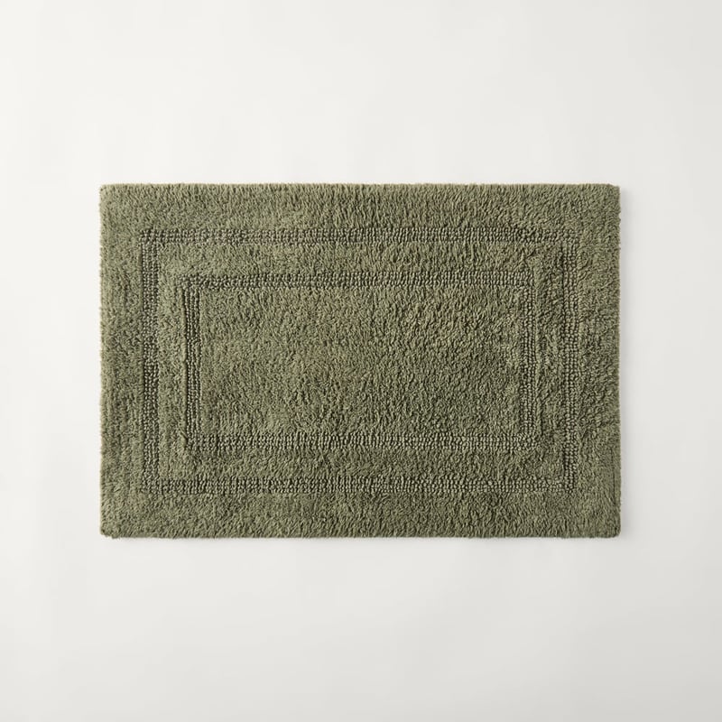 Regent Moss Reversible Cotton Apartment Bath Mat