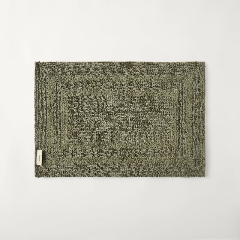 Regent Moss Reversible Cotton Apartment Bath Mat