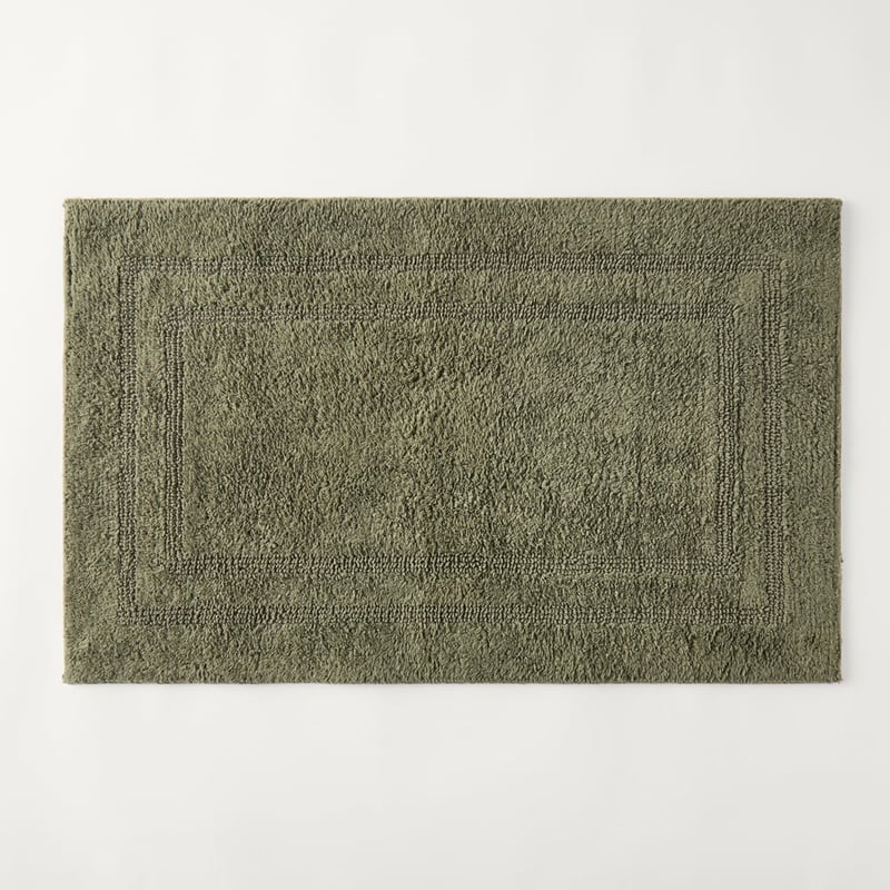 Regent Moss Reversible Cotton Bath Mat