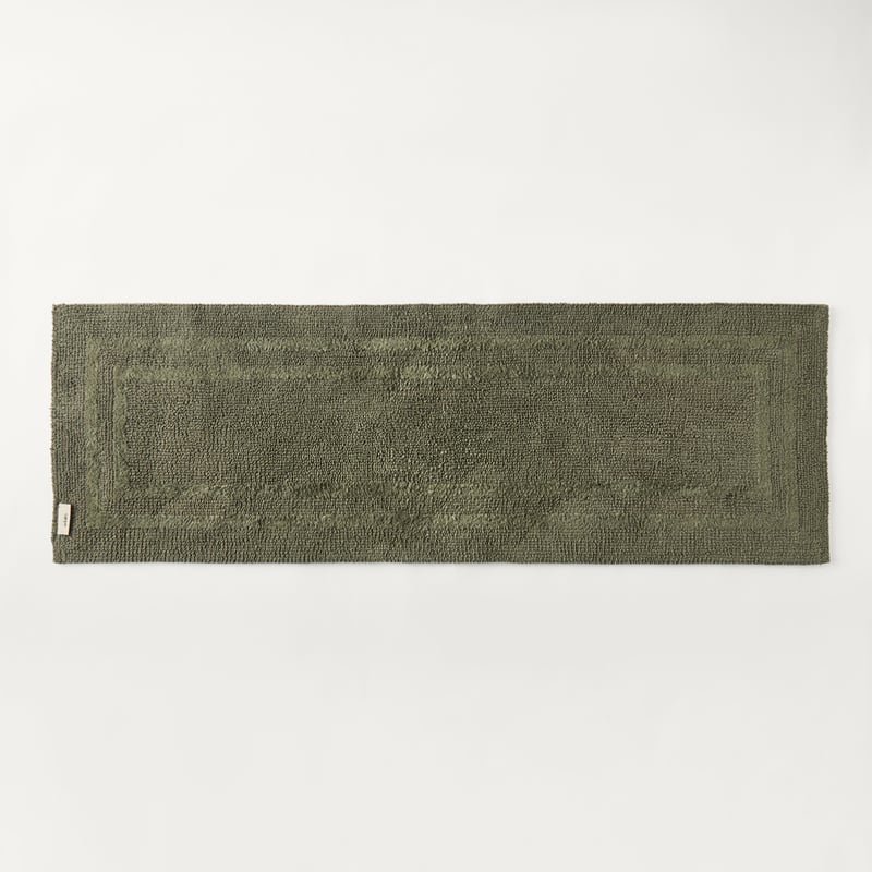 Regent Moss Reversible Cotton Bath Runner
