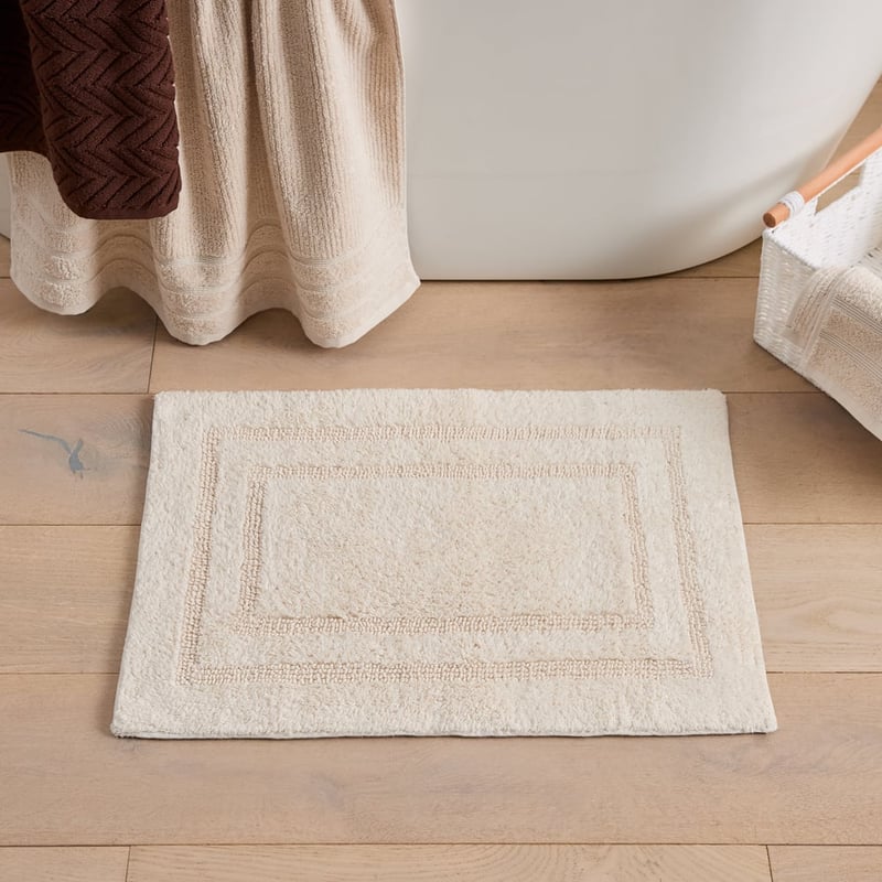 Regent Stone Reversible Cotton Apartment Bath Mat 