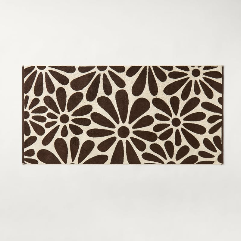 Amelia Beach & Chocolate Floral Reversible Towel Range