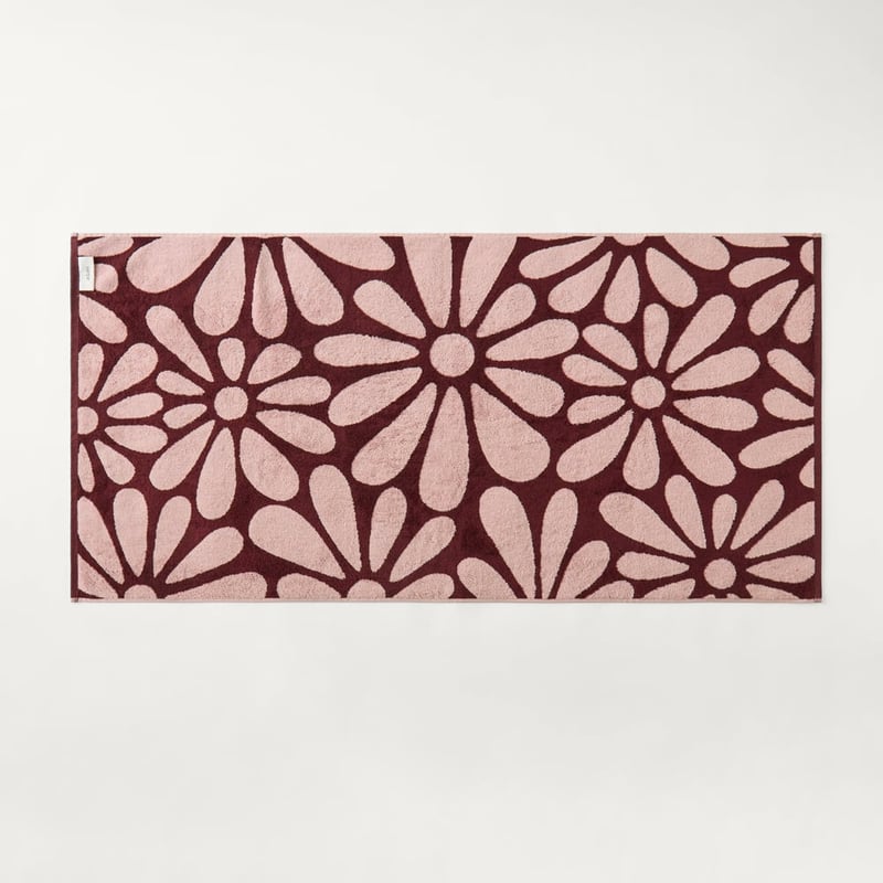 Amelia Rose & Windsor Wine Floral Reversible Towel Range