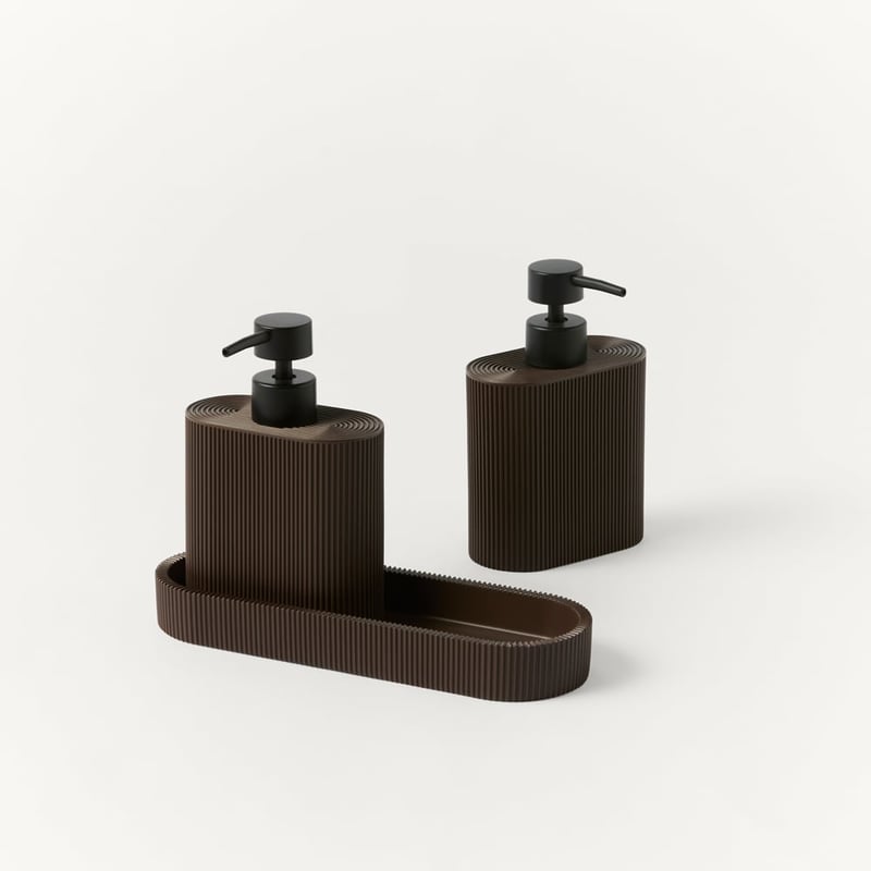 Chocolate Twin Dispenser Set