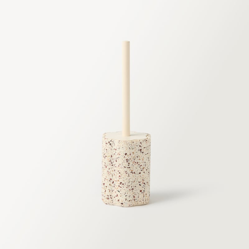 Enzo White & Chocolate Bathroom Accessories