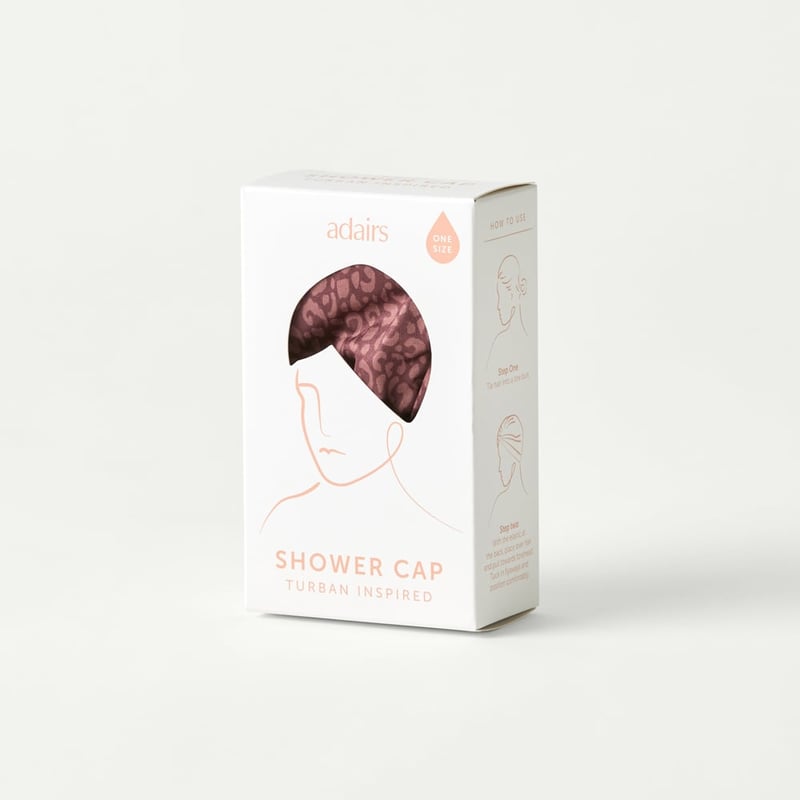 Nutmeg Leopard Printed Shower Cap