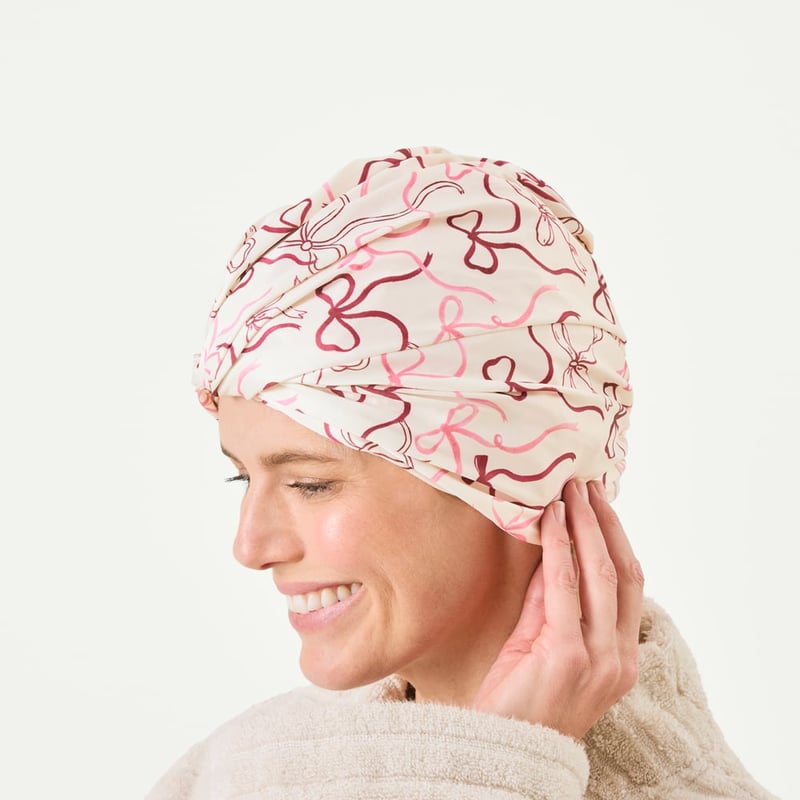 Pink Bows Printed Shower Cap