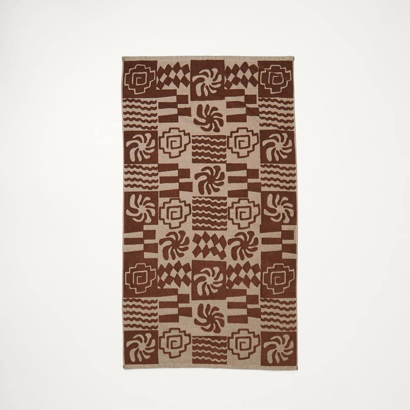 Kiama Chocolate Terry Textured Beach Towel