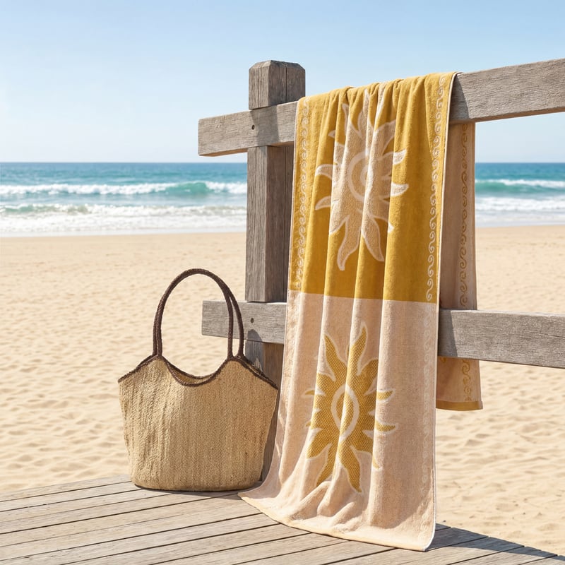 Peregian Spice Terry Textured Beach Towel