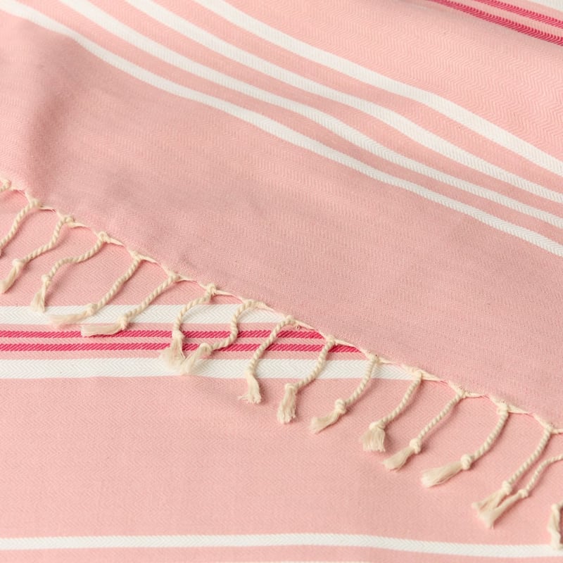 European Collection Pink Peshtemal Beach Towel