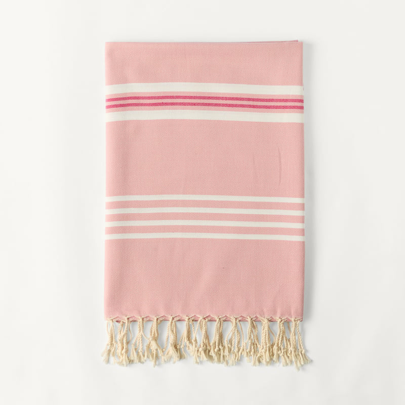 European Collection Pink Peshtemal Beach Towel