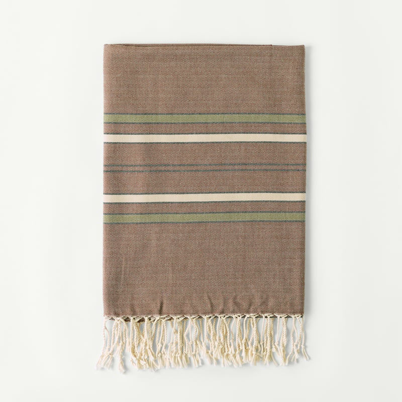 European Collection Chocolate Peshtemal Beach Towel