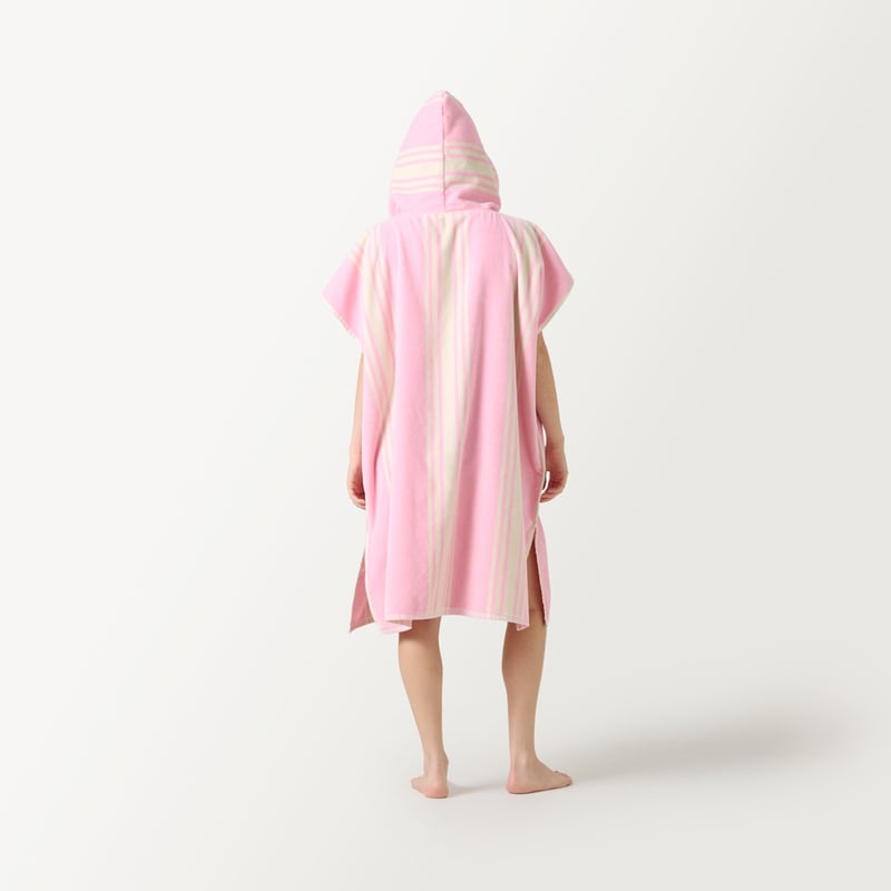 Jervis Stripe Pink Hooded Beach Towel
