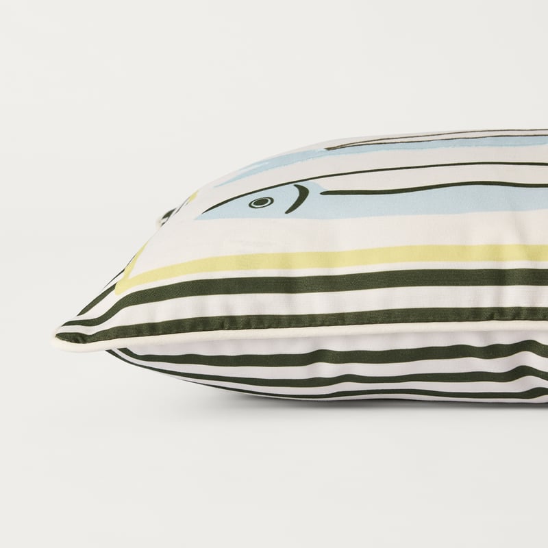 Outdoor Sardines Green Cushion