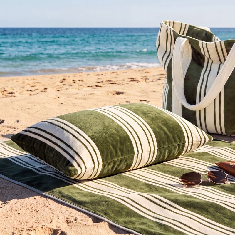 Inflatable Chive Jervis Stripe Beach Pillow
