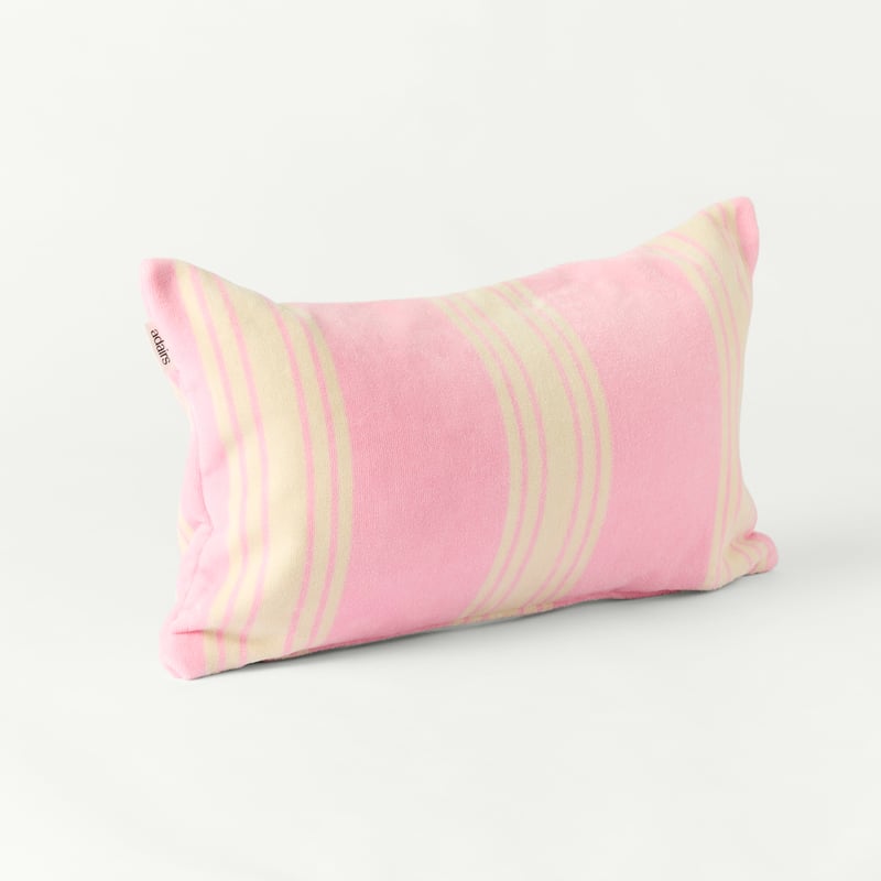Inflatable Pink Jervis Stripe Beach Pillow