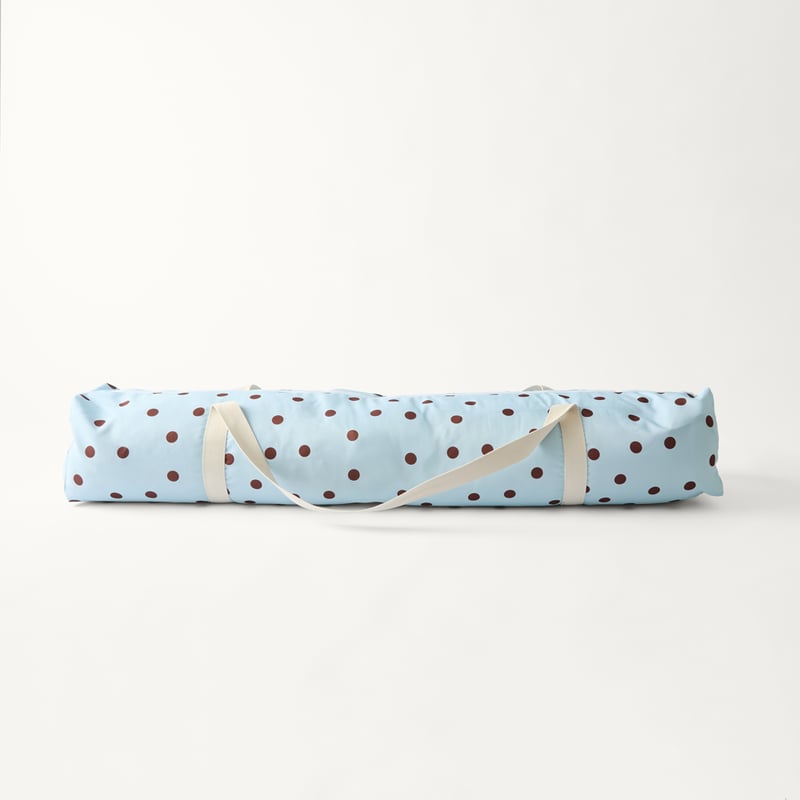 Polkadot Blue & Chocolate Beach Cabana