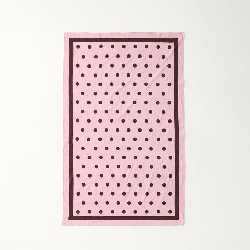 Polkadot Pink & Chocolate Beach Sarong