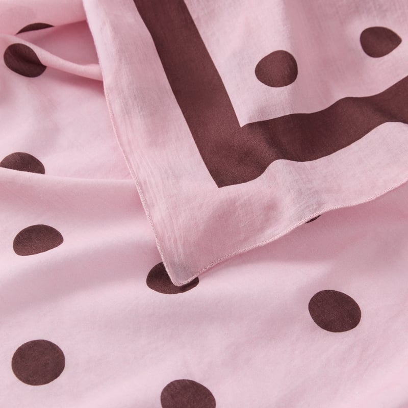 Polkadot Pink & Chocolate Beach Sarong