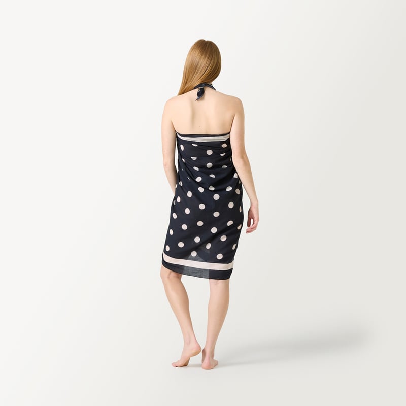 Black & Beach Polkadot Sarong