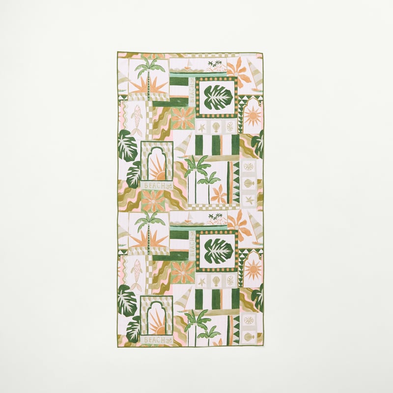 Sandfree Hotel Solara Green Beach Towel