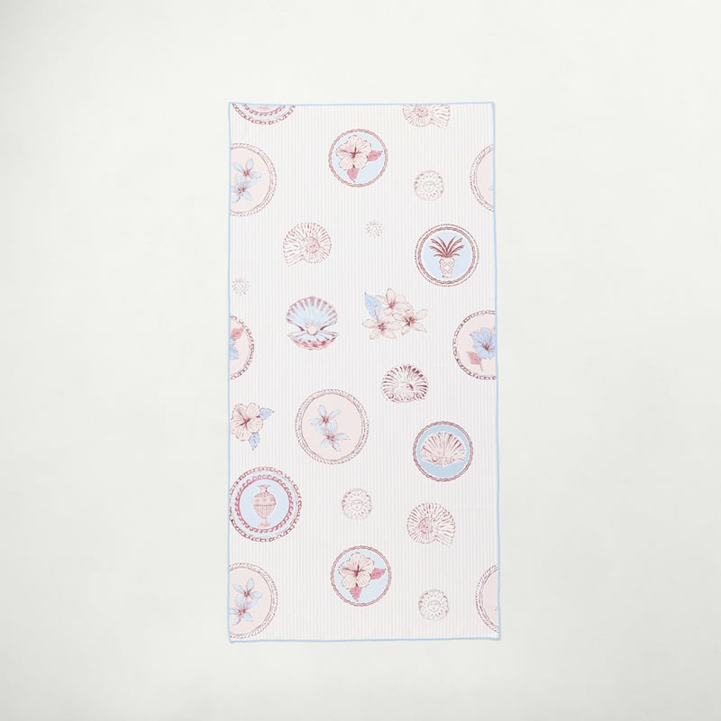 Sandfree Blue & Chocolate Island Drift Beach Towel