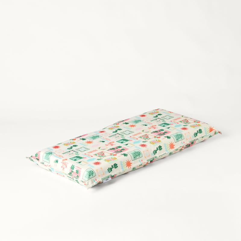 Hotel Mirage Aqua & Pink Beach Padded Canvas Chair