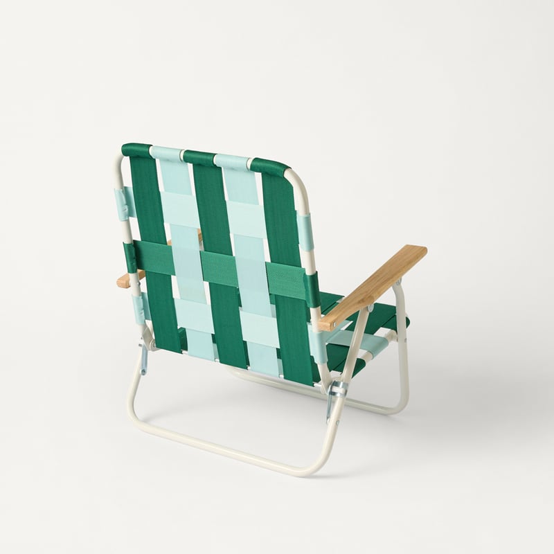 Beach Green & Aqua Woven Strap Chair
