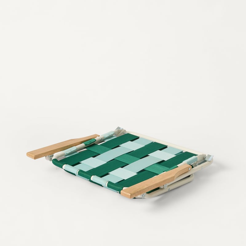 Beach Green & Aqua Woven Strap Chair