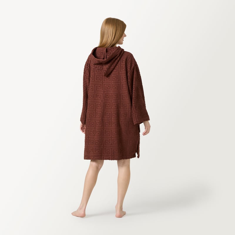 Trinity Chocolate Hooded Beach Zip Up