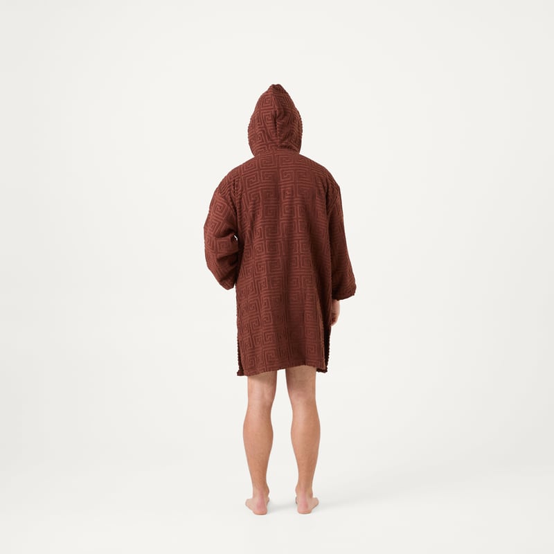 Trinity Chocolate Hooded Beach Zip Up