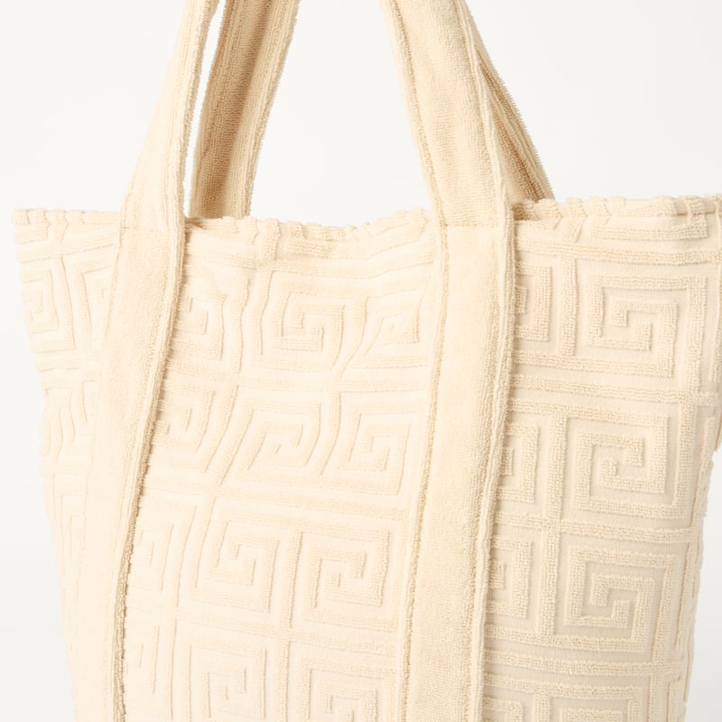 Trinity Egret Terry Textured Beach Tote