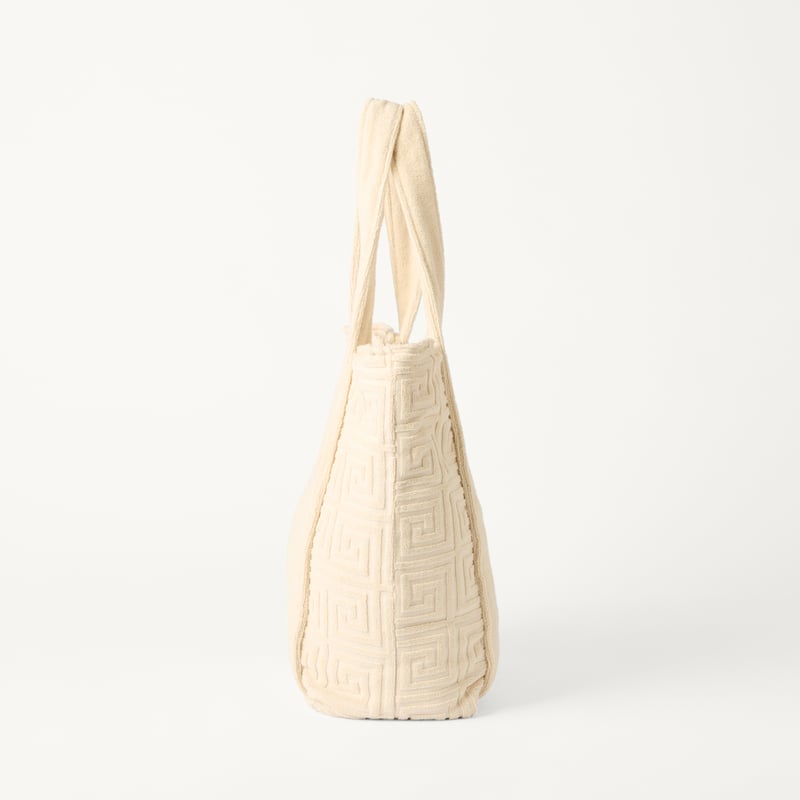 Trinity Egret Terry Textured Beach Tote
