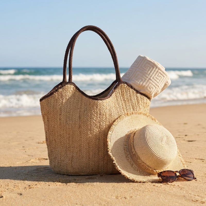 Jute Natural Beach Bag