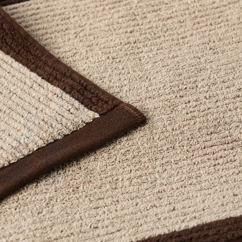 Brigette Border Mushroom & Chocolate Towel Range