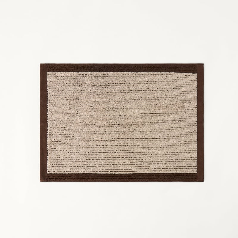 Brigette Border Mushroom & Chocolate Towel Range