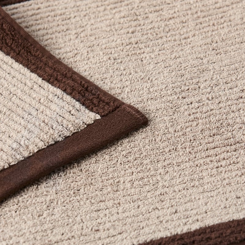 Brigette Border Mushroom & Chocolate Towel Range