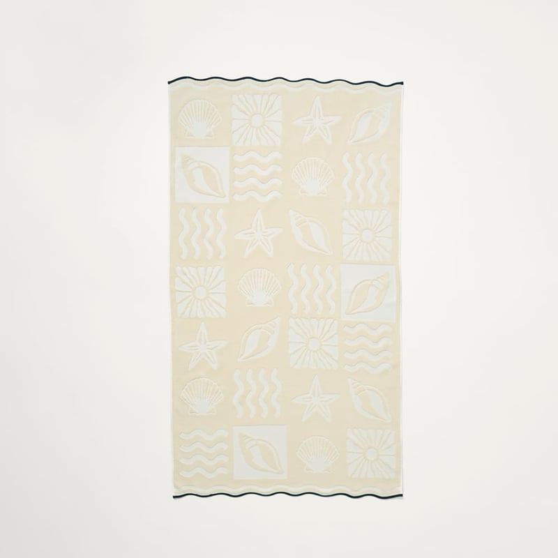 Terry Egret Airlie Textured Beach Towel