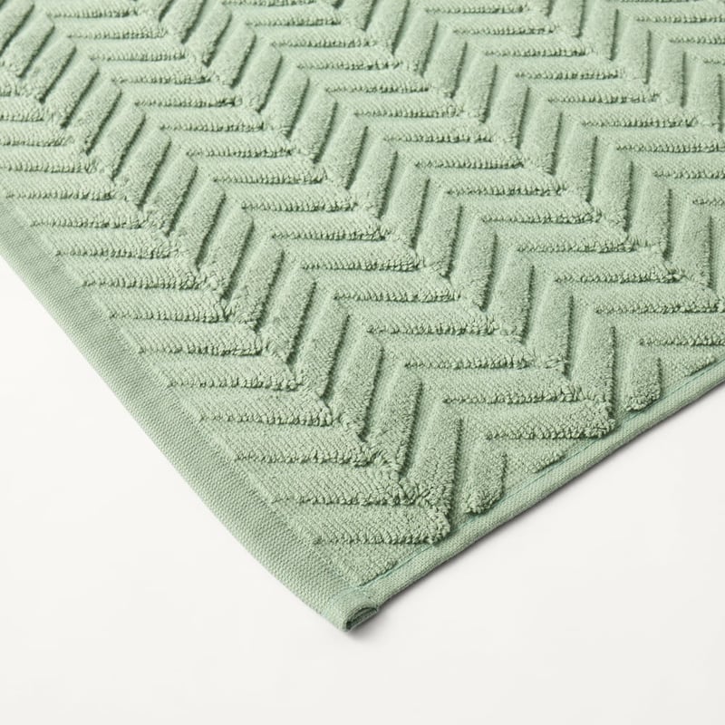 Mimosa Mineral Green Textured Towel Range