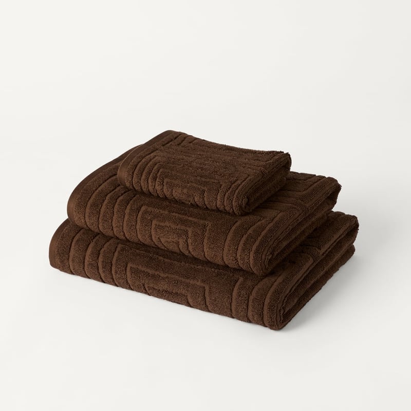 Ezra Chocolate Towel Range