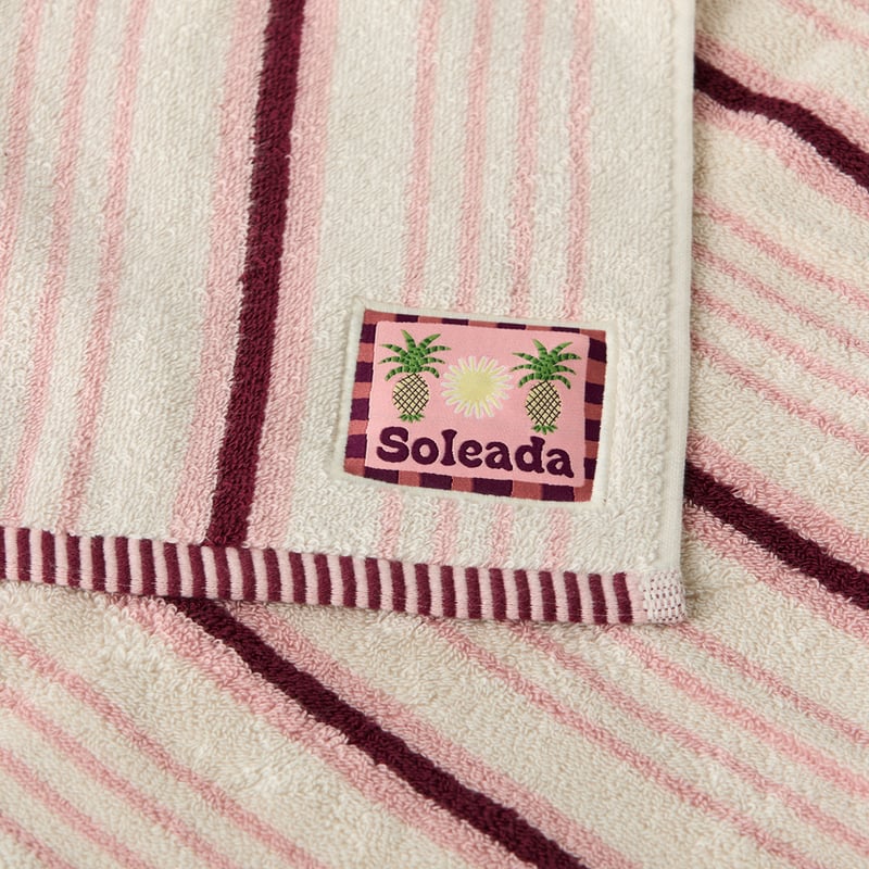 Layton Pink & Beach Stripe Towel Range