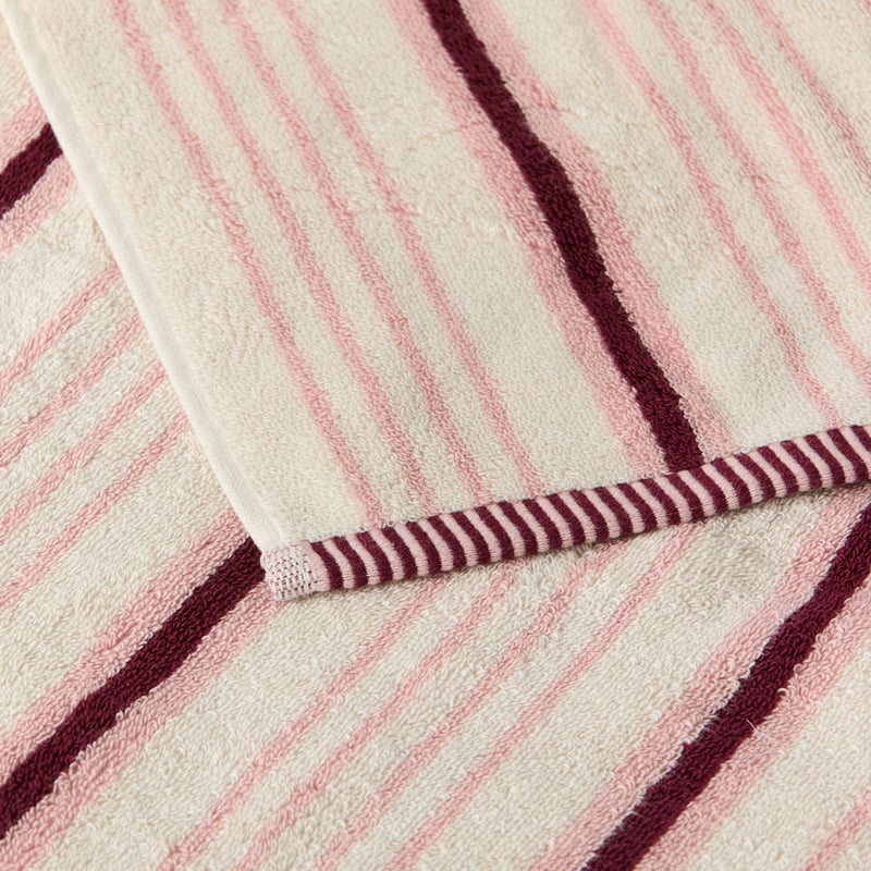 Layton Pink & Beach Stripe Towel Range