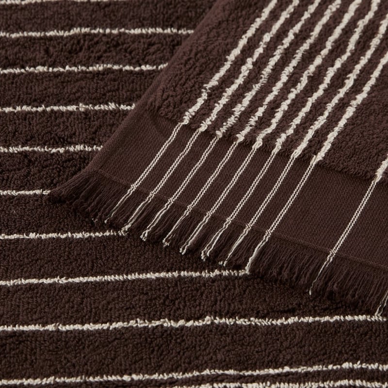 European Gabriella Chocolate & Natural Turkish Cotton Towel Range