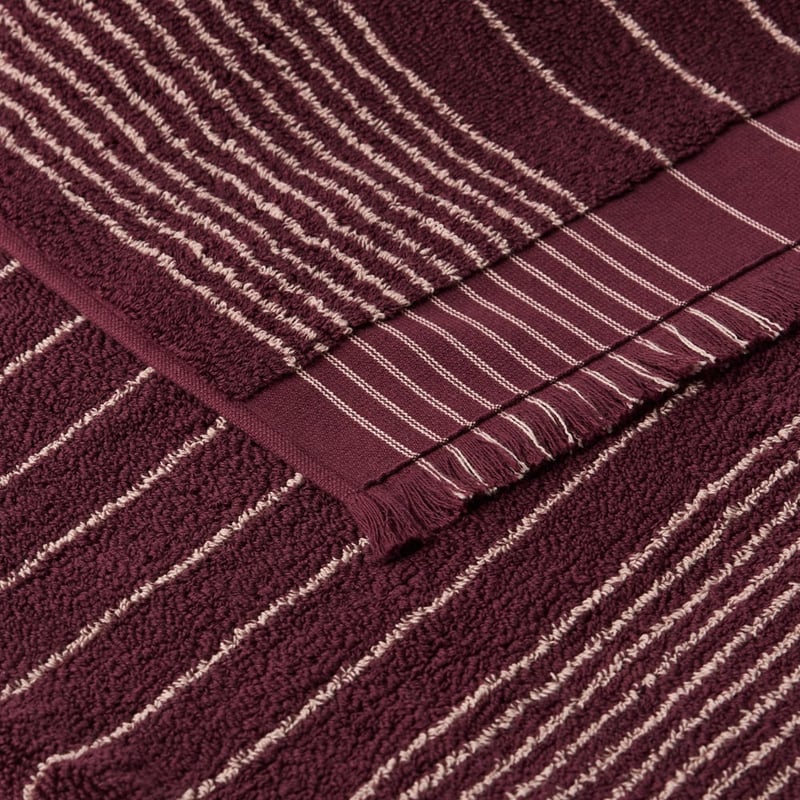 European Gabriella Windsor Wine & Misty Rose Turkish Cotton Towel Range