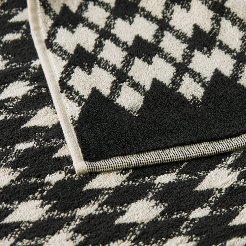 Ainsley Black & Natural Towel Range