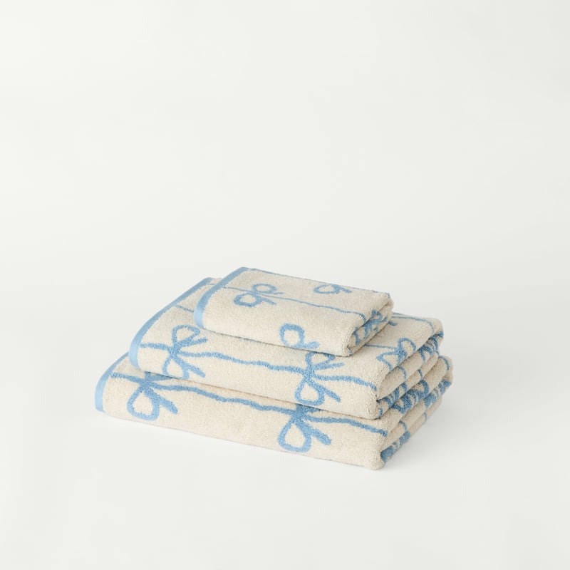 Bow Stripe Beach & Chambray Blue Towel Range